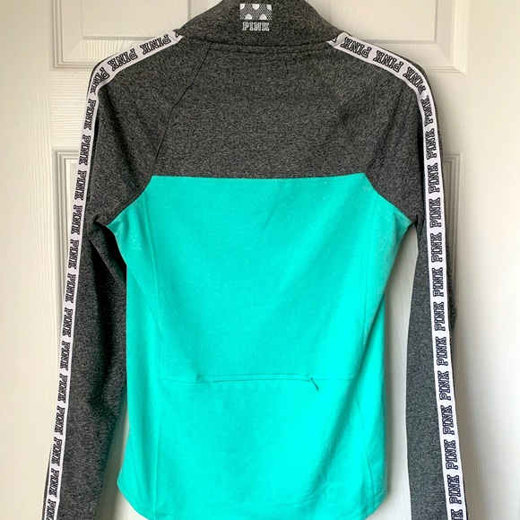 PINK Gently Used Athletic Quarter Zip Size XS - Picture 2 of 4